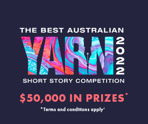 Graphic for the Best Australian Yarn 2020 short story competition